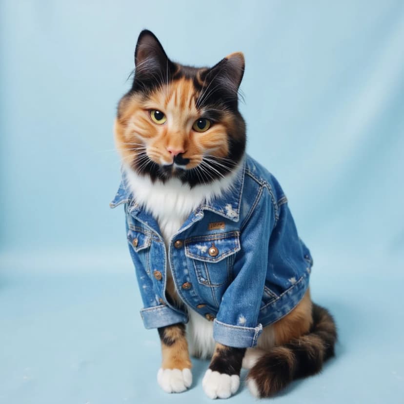 Denim Jacket Pet Photoshoot