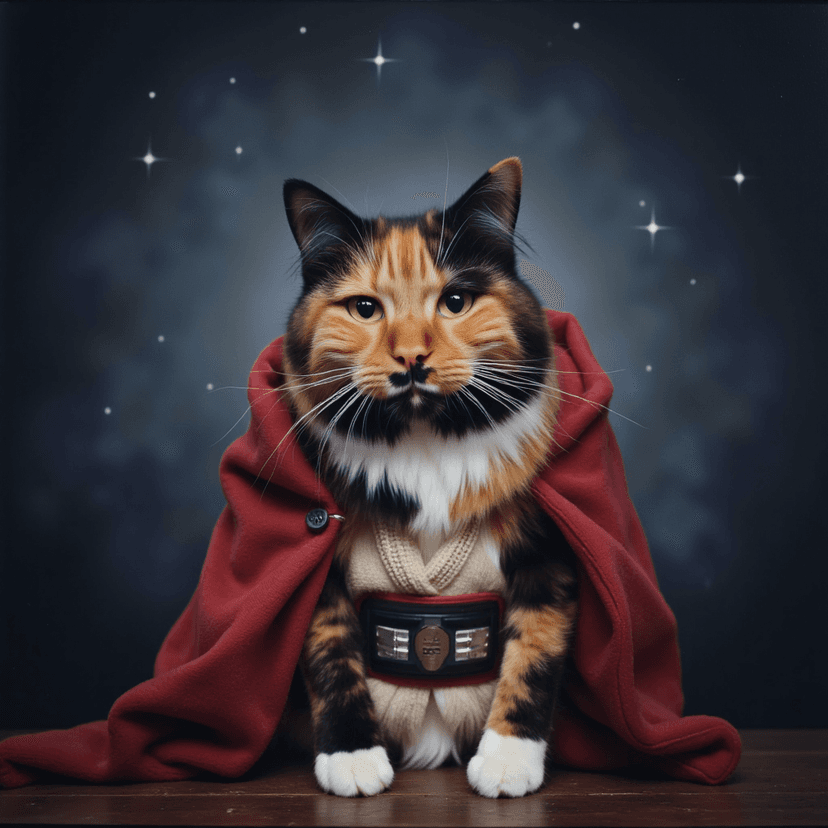 Star Wars style pet portrait